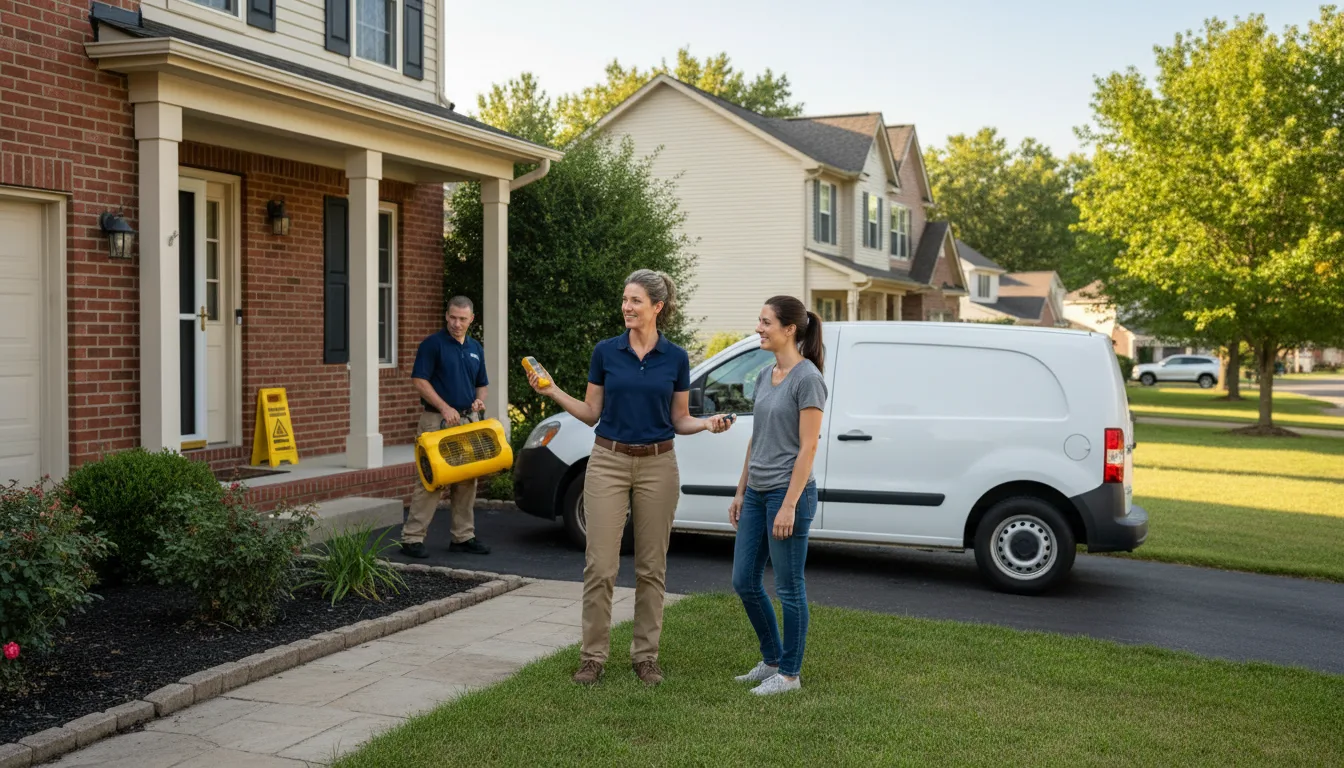 Residential water damage restoration in Dayton, IA